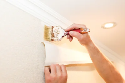 Pose de papier peint à Bassou — revêtements muraux et toiles de verre